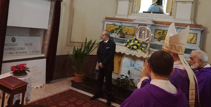 Giarre, padre Ambrogio è “tornato” nella sua chiesa “San Francesco”