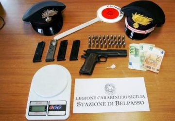 Belpasso, deteneva una pistola clandestina pronta all&rsquo;uso: arrestato un ventenne