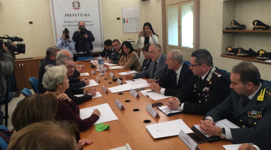 Catania, vertice interprovinciale in Prefettura: pubblica sicurezza province di Catania e Siracusa