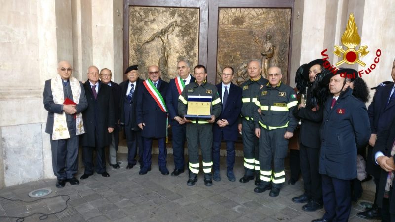 Giarre, al Duomo celebrazioni per i Vigili del fuoco