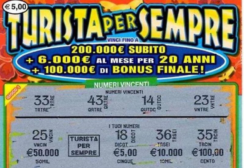 &quot;Nuovo Turista per sempre&quot; vinti quasi 2 milioni di euro a Fiumefreddo
