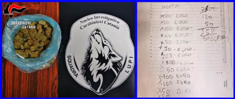 Catania, nascondeva droga e registro della contabilità in auto: arrestato