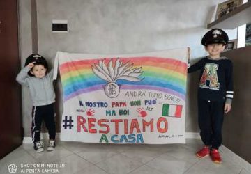Giarre, restate a casa, l'appello dei figli di un appuntato