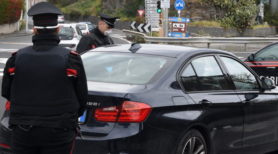 Coronavirus, nuove sanzioni dei Cc nel Giarrese