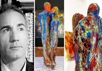 Una scultura contro le solitudini del nostro tempo: "Il Bacio" di Tony Nicotra