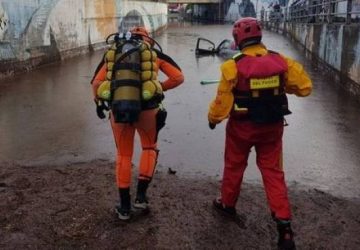 Misterbianco, allagato il corso Carlo Marx: intervengono i Sommozzatori dei Vigili del fuoco