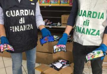 Misterbianco, sequestrate dalla GdF 3mila mascherine made in China
