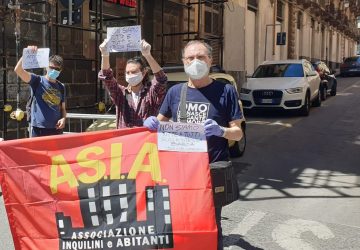 Catania, Asia Usb in Prefettura: "Chiediamo il blocco di affitti e utenze"