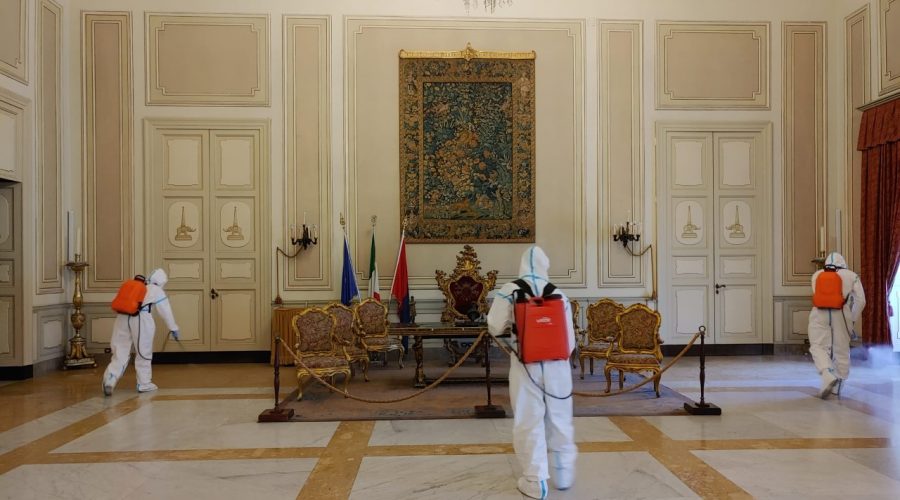 Covid-19: l’Esercito igienizza edifici comunali e il Tribunale di Catania