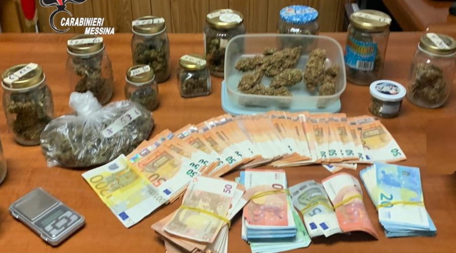 Taormina, beccato con 400 gr. di marijuana e oltre 16.000 euro in contanti: arrestato