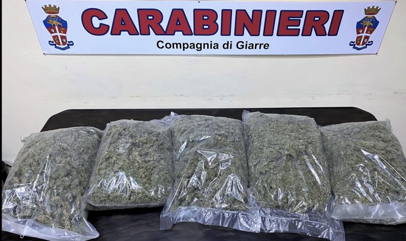 Colpo grosso dei Cc sequestrati oltre 5 chili di marijuana nell’agro ripostese. Tre arresti