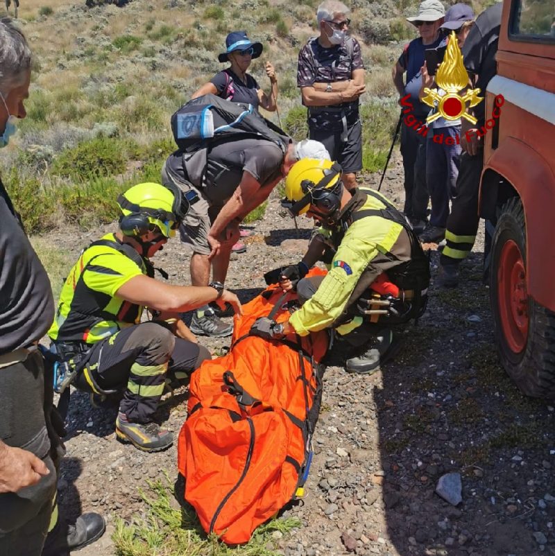 Lipari, soccorso dai Vvf di Catania escursionista