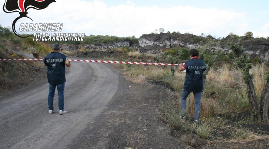 Belpasso, carabinieri del Noe sequestrano enorme cava abusiva