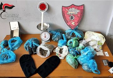 Catania, sequestrati 3 Kg di marijuana nel quartiere Galermo: &ldquo;custode&rdquo; in manette