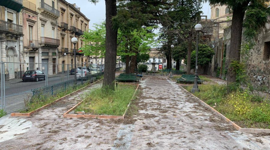Giarre e la storia infinita della Villetta Garibaldi. Martedi si chiude il cantiere: duro attacco della Lega