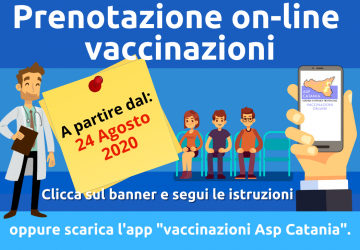 Attivato, all&rsquo;Asp di Catania, il servizio di prenotazione on line per tutte le prestazioni vaccinali