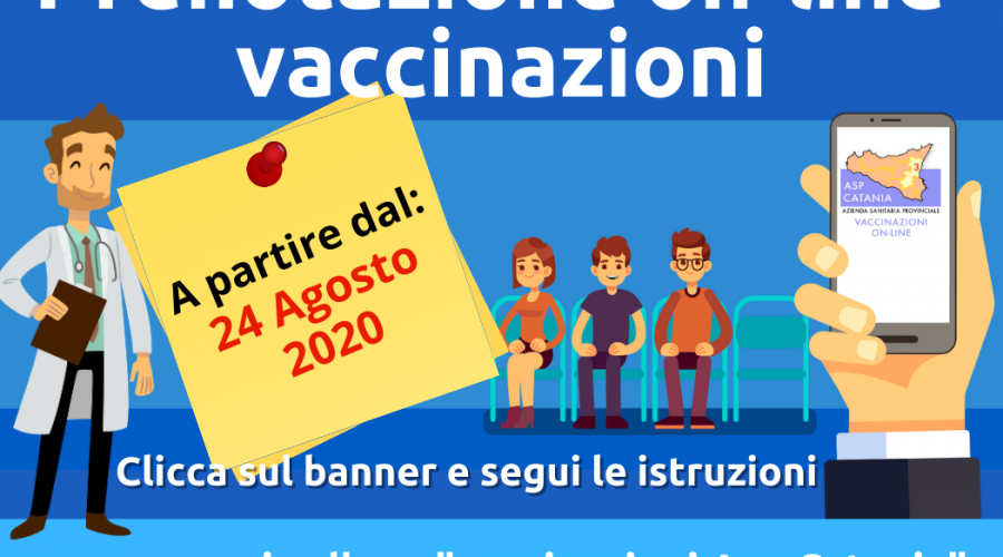 Attivato, all’Asp di Catania, il servizio di prenotazione on line per tutte le prestazioni vaccinali