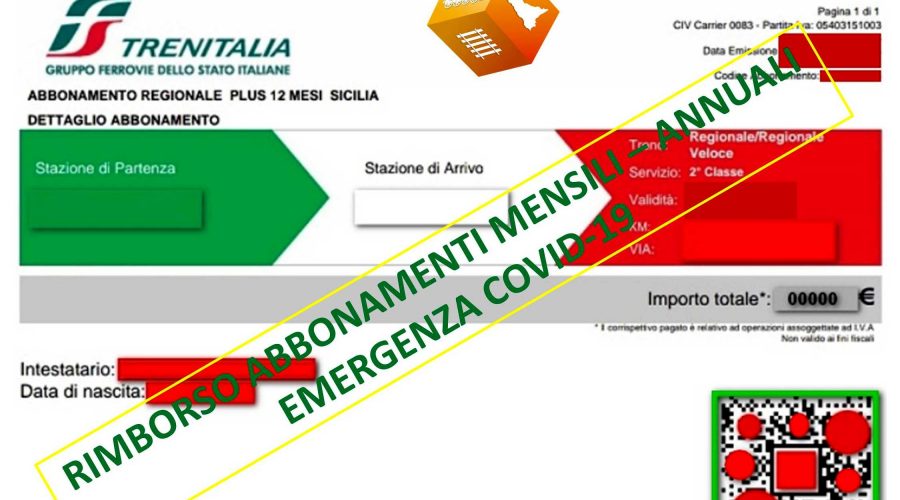 Che fine hanno fatto i rimborsi degli abbonamenti ferroviari nel lockdown in Sicilia?