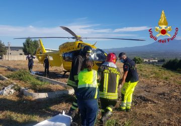 Grave incidente sulla SP134 alle porte di Belpasso: interviene elisoccorso