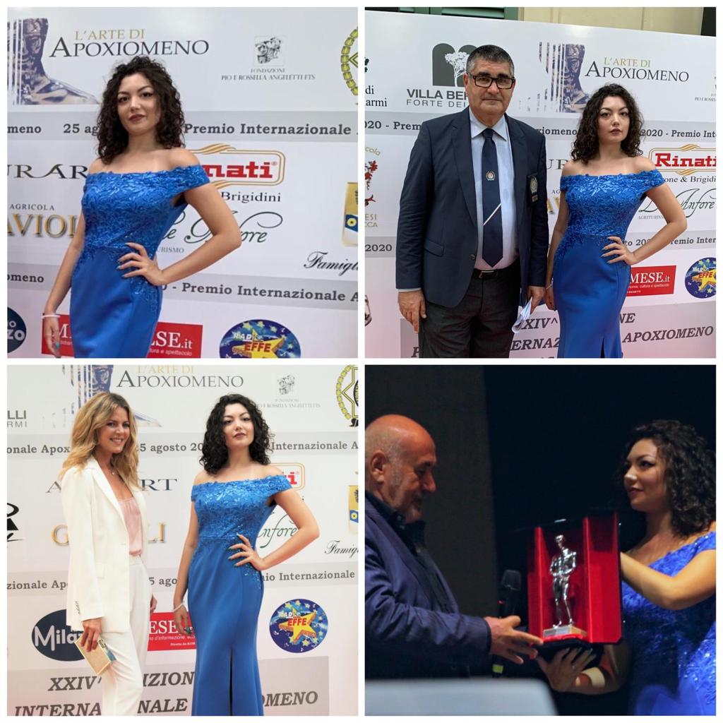 “Premio Internazionale Apoxiomeno 2020”, madrina d’eccezione la giarrese Laura Sangrigoli