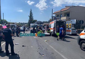 Giarre, pauroso incidente sullla Statale 114: due feriti. Intervento dell'elisoccorso