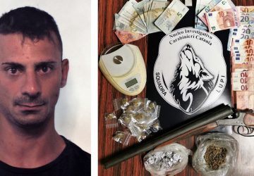 Blitz dei &ldquo;Lupi&rdquo; nel quartiere Nesima: sequestrate armi, droga e denaro. Un arresto