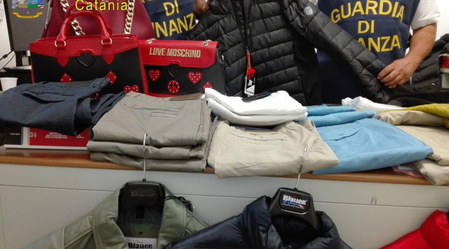 Sequestrati a Giarre ed a Zafferana Etnea capi di abbigliamento contraffatti. Denunciato imprenditore.