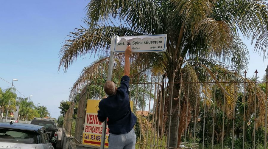 Carrabba di Mascali, intitolato al dott.Giuseppe La Spina un nuovo asse viario