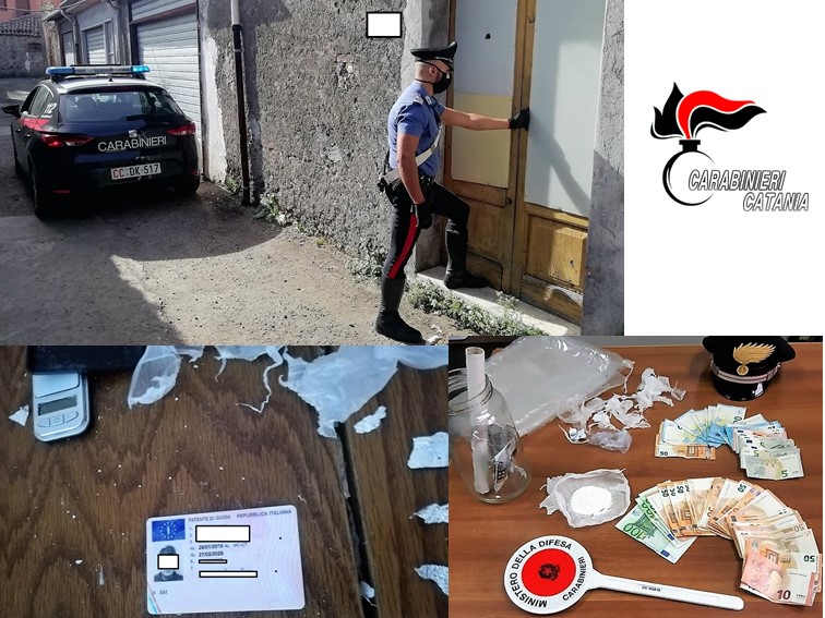 Randazzo, lascia la patente di guida sul “tavolo da lavoro”: pusher in manette