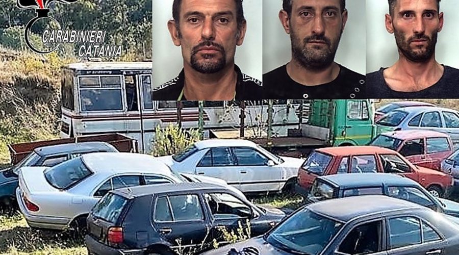 Vizzini, intenti a razziare un deposito d’auto: in manette “palo” e complici