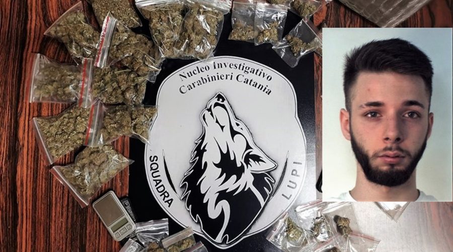 Motta Sant’Anastasia, pusher, obbligato allo smart working: arrestato