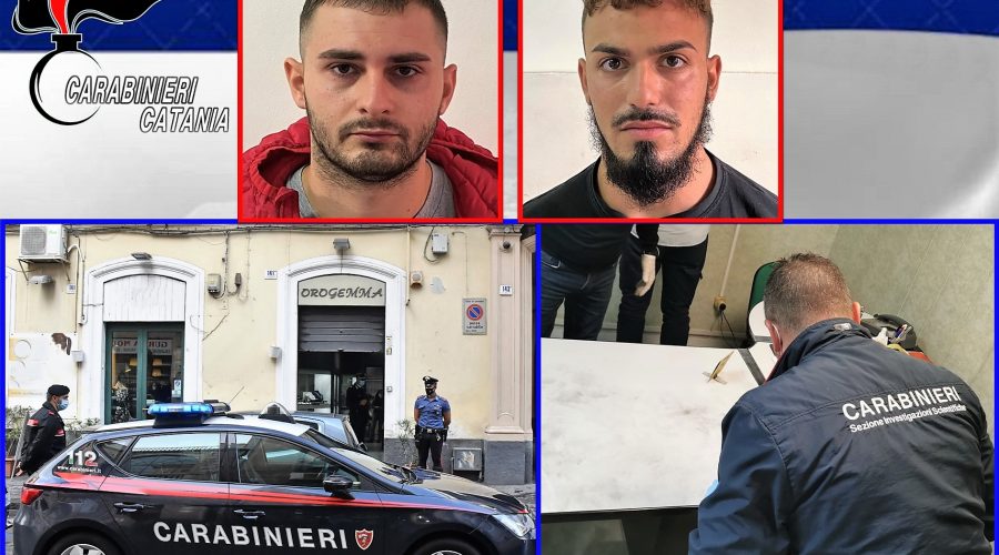 Catania, rapina ad una gioielleria di via Umberto: arrestati i due malviventi
