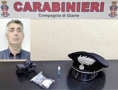 Giarre, beccato, di nuovo, con la cocaina in auto: arrestato