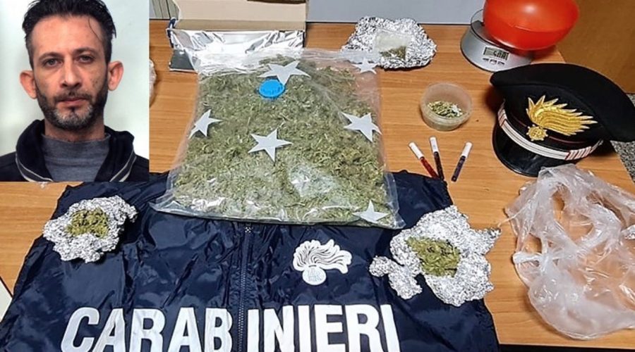 Palagonia, nascondeva sotto la scrivania 400 grammi di marijuana: pusher in manette
