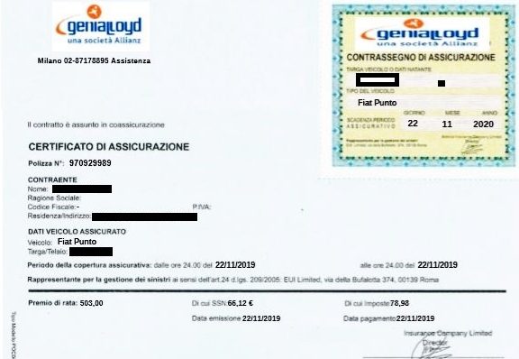 Assicura la propria autovettura e scopre d’essere stato truffato: una denunciata