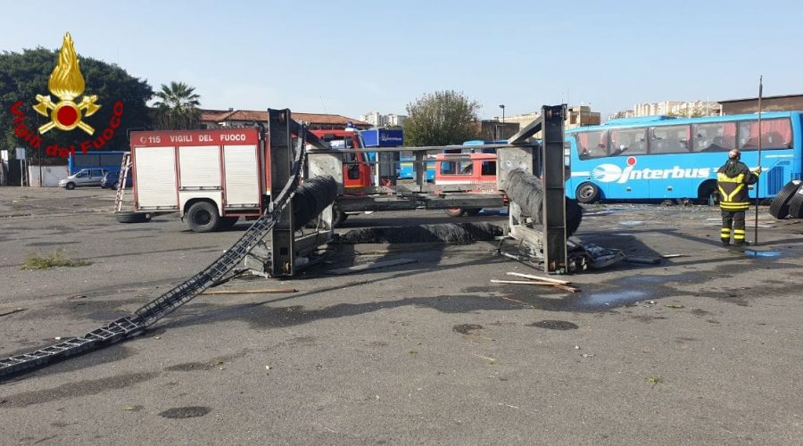 Maltempo, Vizzini, messa in sicurezza parcheggio Interbus