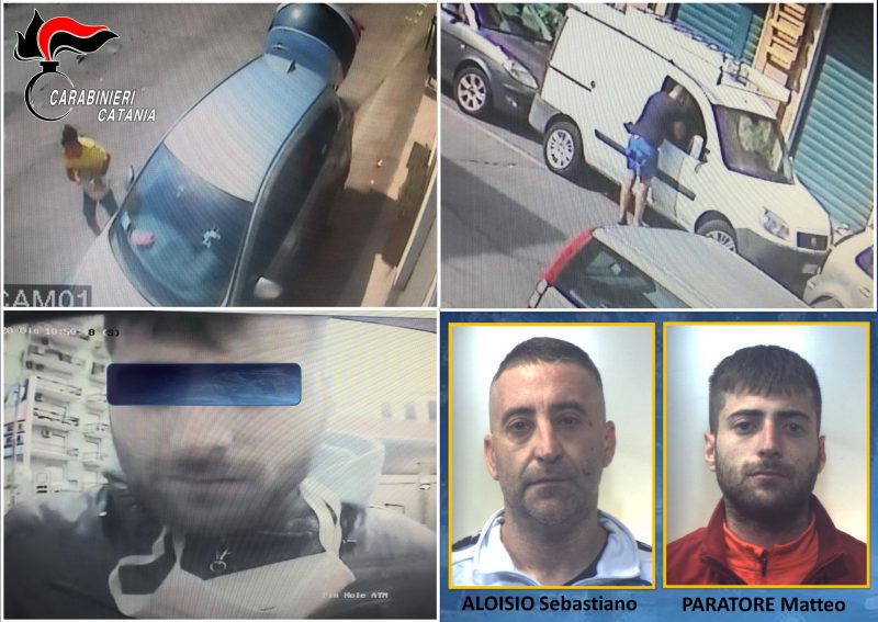 Catania, guai a lasciare incustoditi veicoli e borse con loro nei paraggi: arrestati due ladri seriali