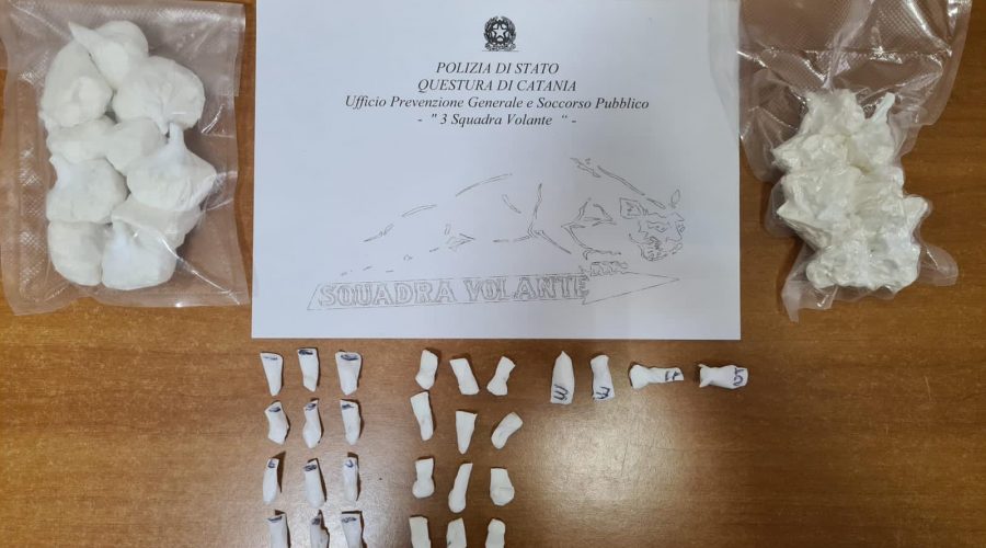 Catania, cani antidroga fiutano stupefacenti in un ascensore