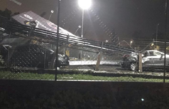 Maltempo: tromba d’aria nella zona sud di Catania