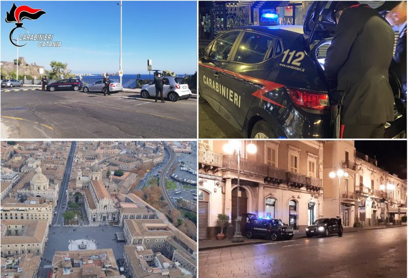Catania e Provincia, intensificati i controlli anti covid-19 dei Carabinieri VIDEO