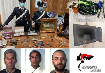 Svaligiano casa e realizzano un bottino di 40.000 euro: tre arresti