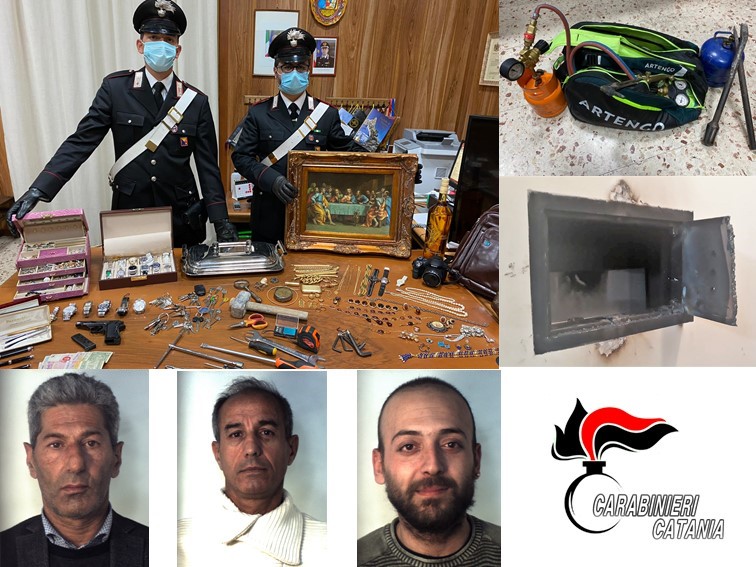 Svaligiano casa e realizzano un bottino di 40.000 euro: tre arresti
