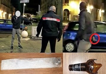Catania, rapinatore minaccia il suicidio per evitare le manette