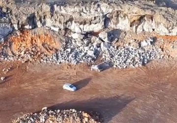 Sequestrata cava abusiva di 160.000 mq.: denunciate 2 persone VIDEO