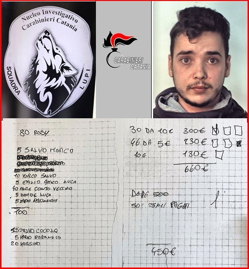 Catania, la contabilità per lui era fondamentale: questa volta il pusher finisce in manette