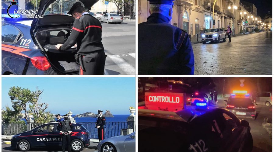 Catania e provincia, controlli nel fine settimana “rosso”: sanzioni e  denunce