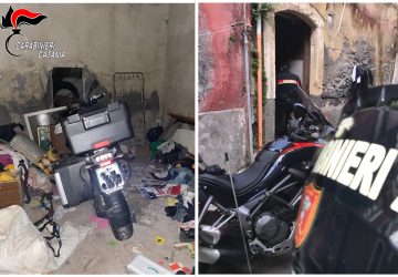 Catania, scoperto un deposito di moto rubate in via Petriera