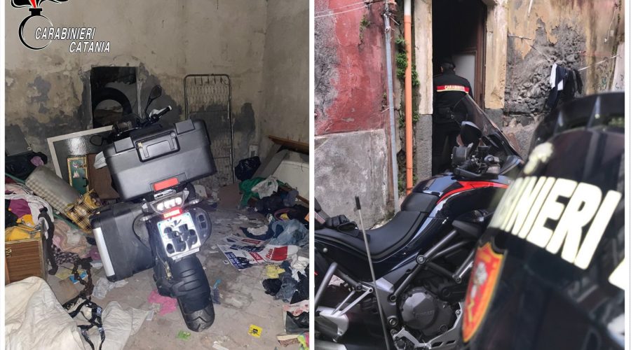 Catania, scoperto un deposito di moto rubate in via Petriera