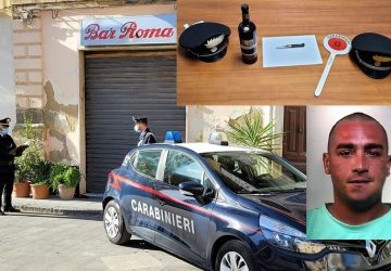 Evade dai domiciliari per rapinare un bar: scovato in casa del fratello