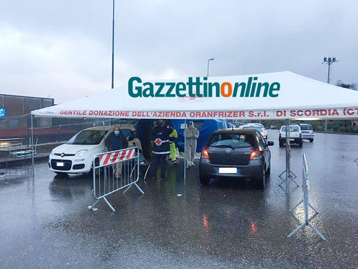 Giarre, conclusa la seconda giornata di tamponi drive-in. Scende il numero dei positivi